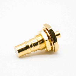 QMA Connector Female Standard RG178Cable Straight Gold Plating Panel Mount Front Bulkhead Solder Type