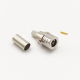 QMA Male Crimp Connector Straight 50Ω Cable Mount for RG58 C/U QMA Male Crimp Connector Straight 50Ω Cable Mount for RG58 C/U