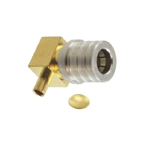 QMA RF Connector Male Solder 90° Cable Mount Termination 50Ω