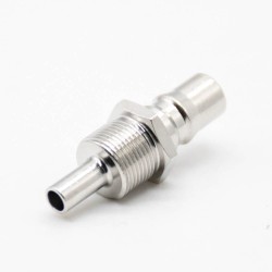RF Connector Female QMA Standard Cable 180°Nickel Platin Solder Type RG178