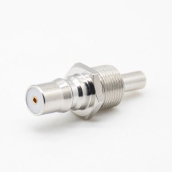 RF Connector Female QMA Standard Cable 180°Nickel Platin Solder Type RG178