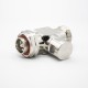 Male To Female Arrester DIN Coaxial RF Connector T Type 1-4 Wavelength Lightning Arrester Straight Nickel Plating