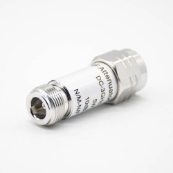 N Type Attenuator Male Butt-Joint Female Straight N RF Coaxial Attenuator Connectors DC-3GHz 5W 10dB Lightning Arrester