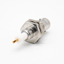 SHV Male Connectors Front Mount Panel Solder For Cable 180° Connector