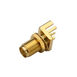 20pcs Bulkhead SMA Connector Edge Mount Straight for 1.60 PCB Straight Jack Socket