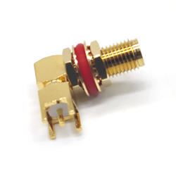 20pcs Coax SMA Connector Waterproof Female Right Angle Connector For PCB
