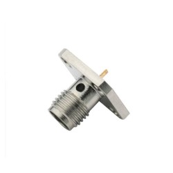 20pcs Epoxy Captivated SMA 4Hole Square Flange Connector Female for Panel
