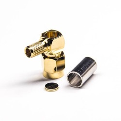 20pcs Male 90 Degree SMA Connector Right Angled Crimp Type for RG58 Cable