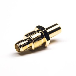 20pcs RF Connector SMA Female 180 Degree Bulkhead Solder Type for PCB Mount Gold Plating