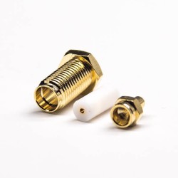 20pcs RF Connector SMA Type Straight Female Crimp Type Solder Type