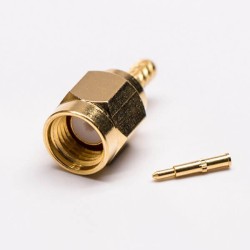 20pcs RG174 SMA Male Connector for Cable Gold Plated Straight