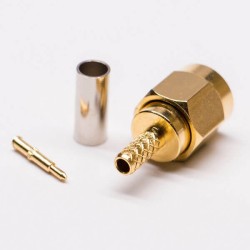 20pcs RG174 SMA Male Connector for Cable Gold Plated Straight