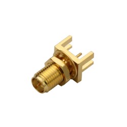 20pcs RP-SMA Connectors PCB Edge Mount jack Straight Receptacle Front Bulkhead for 1.57 Board