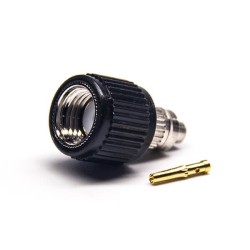 20pcs RP SMA Male Connector 180 Degree Solder Type Black Plastic Shell Nickel Plating