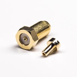 20pcs RP SMA Straight Connector 50 Ohm Female 180 Degree Crimp Type Solder Type for 1.37/1.13/0.81 Cable