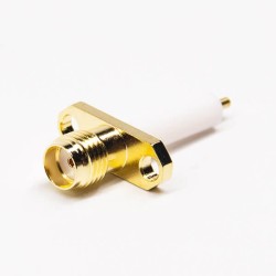 20pcs SMA Connector 2Hole Flange Straight Female for Panel Mount