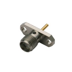 20pcs SMA Connector Coaxial Sraight 2Hole Flange Jack for Panel Mount