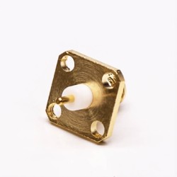 20pcs SMA Connector Female 180 Degree 4 Hole Flange for Panel Mount with Extend PTFE