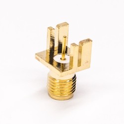 20pcs SMA Connector Female Edge Mount for PCB Mount 180 Degree Gold Plating