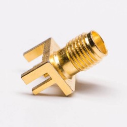 20pcs SMA Connector Female Edge Mount for PCB Mount Female Gold Plated