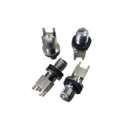 20pcs SMA Connector Female for PCB 180 Degree with EMI Gasket Nickel Plated