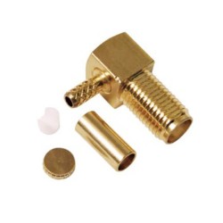 20pcs SMA Connector Female Right Angled Crimp Type for Cable RG316