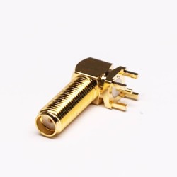 20pcs SMA Connector Female Right Angled for PCB Mount