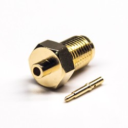 20pcs SMA Connector RP Female Straight Male Pin Solder Type Gold Plating