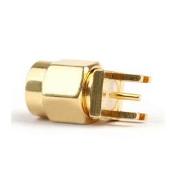 20pcs SMA Connector RP-Male Straight For PCB Mount
