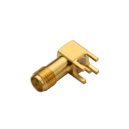 20pcs SMA Connector Through Hole Jack Angled for PCB Mount Gold Plating 20pcs SMA Connector Through Hole Jack Angled for PCB Mount Gold Plating