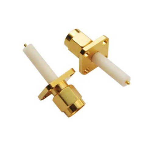 20pcs SMA Connector Video Male Straight 4Hole Flange with extended PTFE 20pcs SMA Connector Video Male Straight 4Hole Flange with extended PTFE