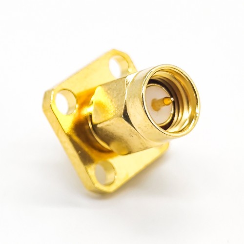 20pcs SMA Connector Video Male Straight 4Hole Flange with extended PTFE 20pcs SMA Connector Video Male Straight 4Hole Flange with extended PTFE