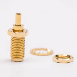 20pcs SMA Female Bulkhead Connector Coaxial Solder Type for RF1.13