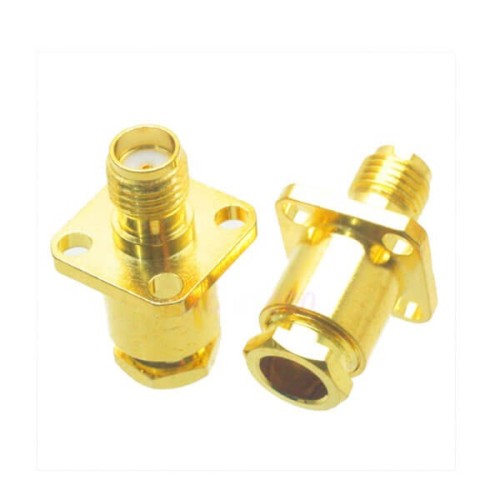 20pcs SMA Female Clamp Connector Straight Type With Four Holes Flange for LMR300 20pcs SMA Female Clamp Connector Straight Type With Four Holes Flange for LMR300