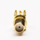 20pcs SMA Female PCB Right Angle Connector Gold Plating Through Hole