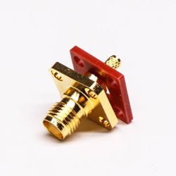 20pcs SMA Flange Mount Jack 180 Degree Crimp Type for Cable