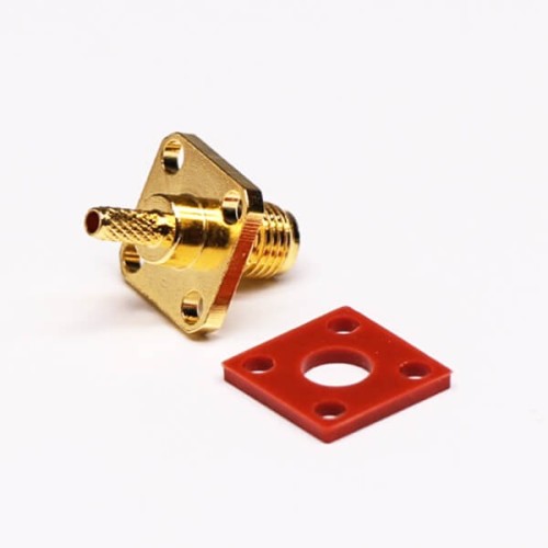 20pcs SMA Flange Mount Jack 180 Degree Crimp Type for Cable 20pcs SMA Flange Mount Jack 180 Degree Crimp Type for Cable