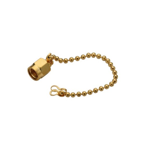20pcs SMA Male Dust Cap with steel Chain Gold Plated 20pcs SMA Male Dust Cap with steel Chain Gold Plated