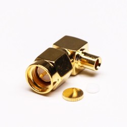 20pcs SMA Male Right Angle Connector Solder Type for Coaxial Cable