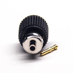 20pcs SMA RP Male Connector Female Pin Black Plastic Shell Solder Type Nickel Plating