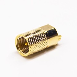 20pcs SMA Straight Male Connector Plate Edge Mount for PCB Mount with Knurl