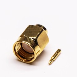 20pcs SMA Straight Plug coaxial Connector Solder Type for Cable