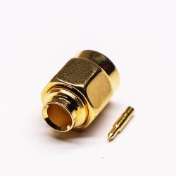 20pcs SMA Straight Plug coaxial Connector Solder Type for Cable