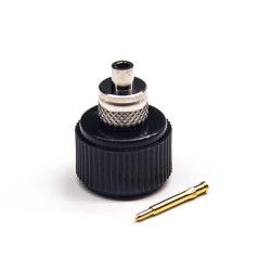 20pcs Solder Type Male Connector SMA Straight Solder Type with Black Plastic Shell