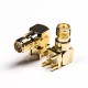 20pcs Through Hole SMA 90 Degree DIP RP Female Panel Mount PCB Mount