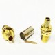 2pcs Coax SMA Cable Connector Straight Female For RG6 Cable 2pcs Coax SMA Cable Connector Straight Female For RG6 Cable