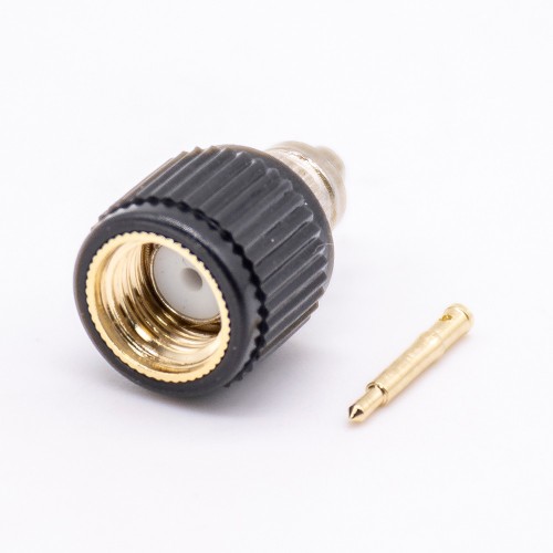 50 Ohm Male SMA Connector Black Plastic Shell Solder Type 50 Ohm Male SMA Connector Black Plastic Shell Solder Type