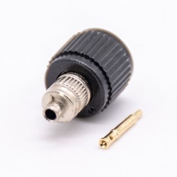50 Ohm Male SMA Connector Black Plastic Shell Solder Type