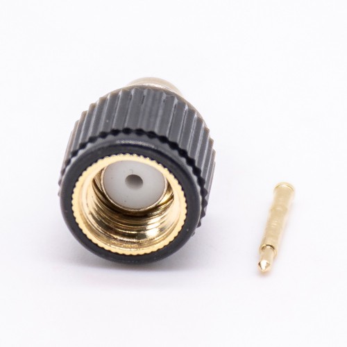 50 Ohm Male SMA Connector Black Plastic Shell Solder Type 50 Ohm Male SMA Connector Black Plastic Shell Solder Type