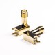 90° SMA Connector Threaded Right Angled Through Hole for PCB 50 Ohm 90° SMA Connector Threaded Right Angled Through Hole for PCB 50 Ohm